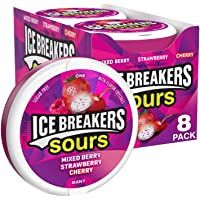 Ice Breakers Sours Sugar Free Mixed Berry Candy 8 pack (1.5 oz per pack)